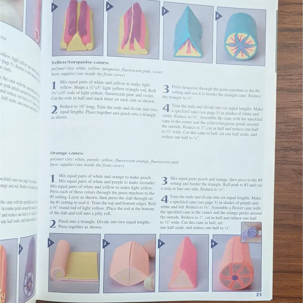 36 Millefiori Canes Polymer Clay Pattern Book